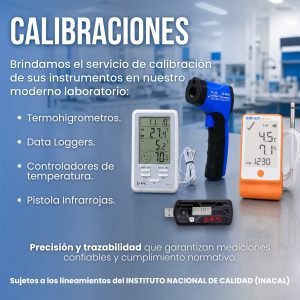 Servicio de calibracion de Termohigrometro a Temperatura ambiente controlada